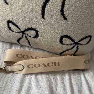 Coach Beige Shoulder Strap